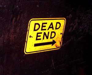 Dead End sign provided by the City of Chicago