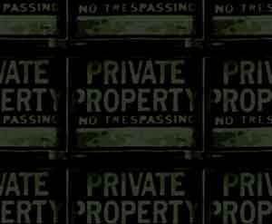 Private Property Sign Green